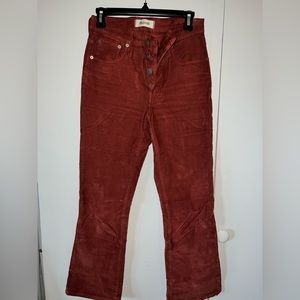 Madewell Corduroy Pant Bootleg 27